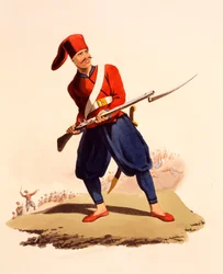 Officer of European Infantry of Ottoman Army (from 